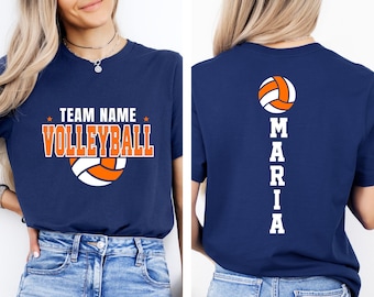 Personalized Volleyball Team Shirt: Custom Name Game Day Tee