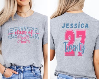 Personalized Graduation 2027 Shirt, Senior Class of 2027 T-Shirt, Senior Shirt ,Class Of 2027 Shirt, Custom Graduation Gift, Back to School