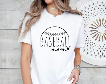 Baseball Mom T-Shirt, Baseball Mom Gift ,Game Day Shirt, Baseball  Lover Gift