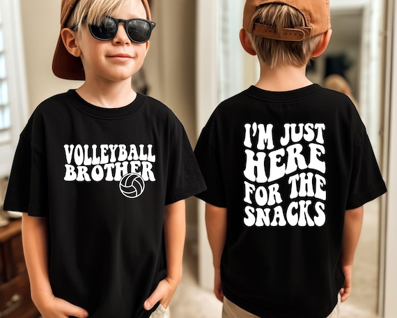Volleyball Brother T-Shirt, Funny Volleyball T-Shirt, Volleyball Brother Toddler Shirt, Game Day Shirt, Gift For Son,  Volleyball Lover Gift