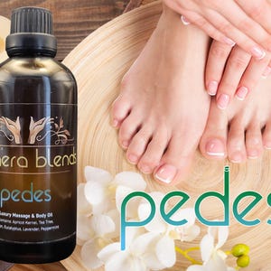 Pedes - Revitalising Aromatherapy Foot Massage Oil & Soak, Self-Care, Relaxation, Foot Soak