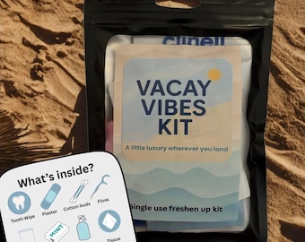 Kit de aseo de viaje: artículos esenciales de higiene para vacaciones / Mini neceser para vuelos y escapadas