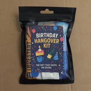 Birthday Hangover Kit | Recovery Care Package | Novelty Birthday Present