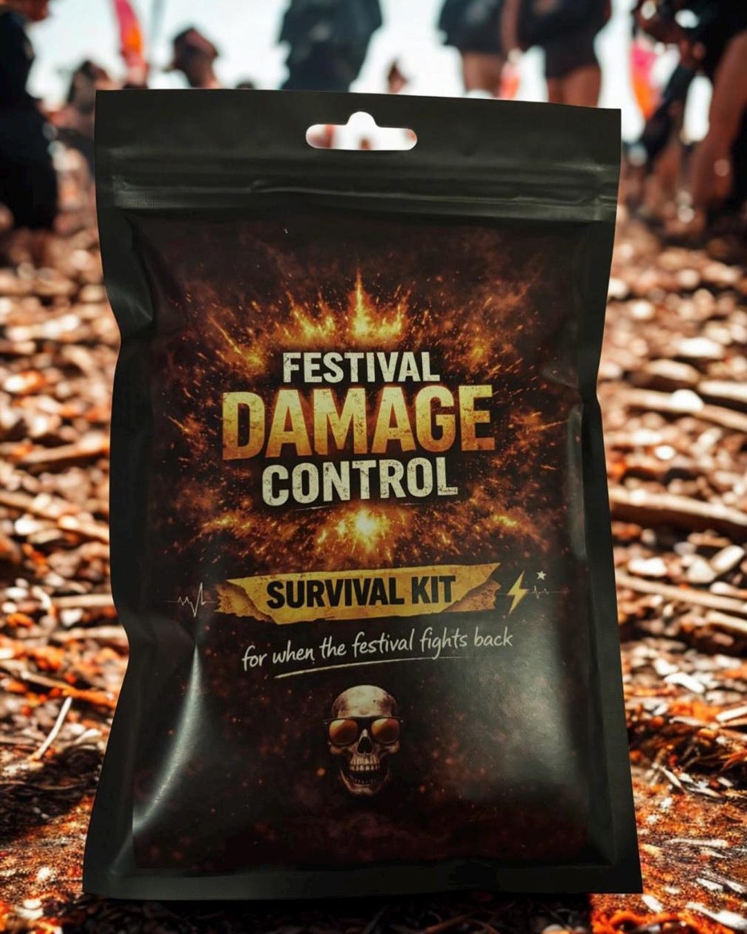 Festival Damage Control Survival Kit – Hangover Essentials, Rave ...