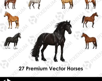 Horse Vector Files – SVG, PNG, and EPS for Cricut, Silhouette, and Custom Designs
