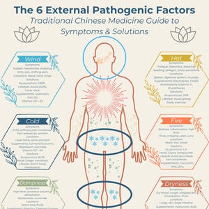 6 External Pathogenic Factors of Chinese Medicine - Digital Art/Poster