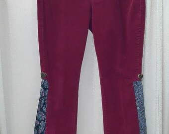 Pantalon Restyled, Women’s Corduroy/Silk Tie Flair