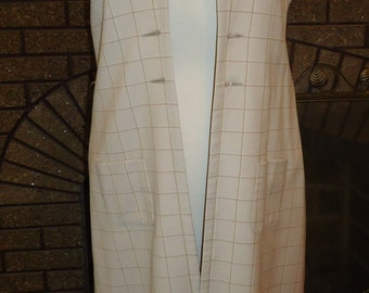 Gilet long fenêtre volet Plaid par de Broadway show « Movin ' Out »