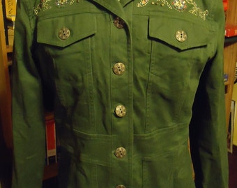 Veste kaki Bejeweled