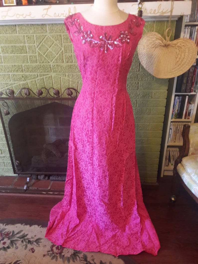 Nanjun Vintage - Pink Lace Cake Dress
