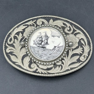 Scrimshaw Belt Buckles - Etsy display picture 1