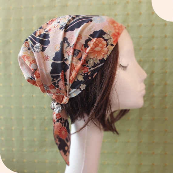 Head Covering Scarf Japanese Fabric Headband Kimono 