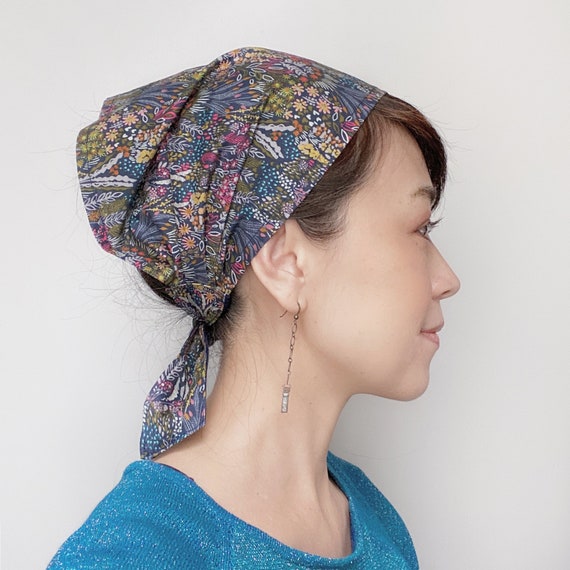 Head Scarf Small Floral Chef Hat Head 