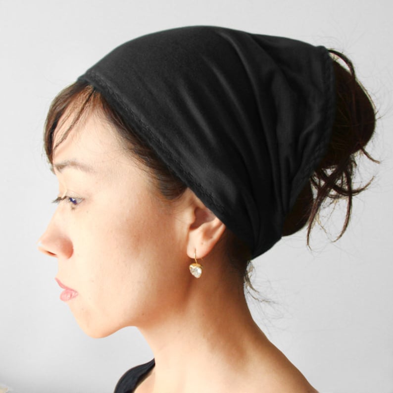 Polyester Headband Black Headband Red Navy Gray Blue Etsy