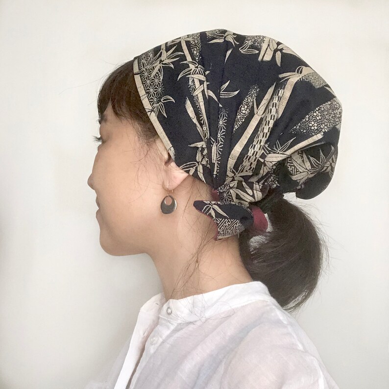 Head Covering Bamboo Chemo Scarf Chef Hat Surgical Hat - Etsy