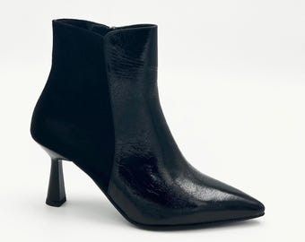 Eleganti Stivaletti in Pelle Nera – Moderni & Raffinati