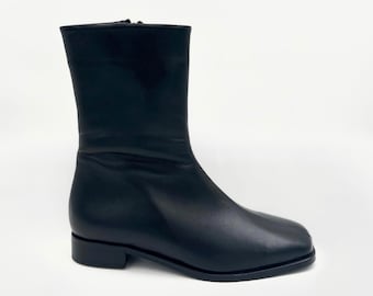 Genuine Leather & Shearling-Lined Winter Boots – Timeless Elegance and Warmth