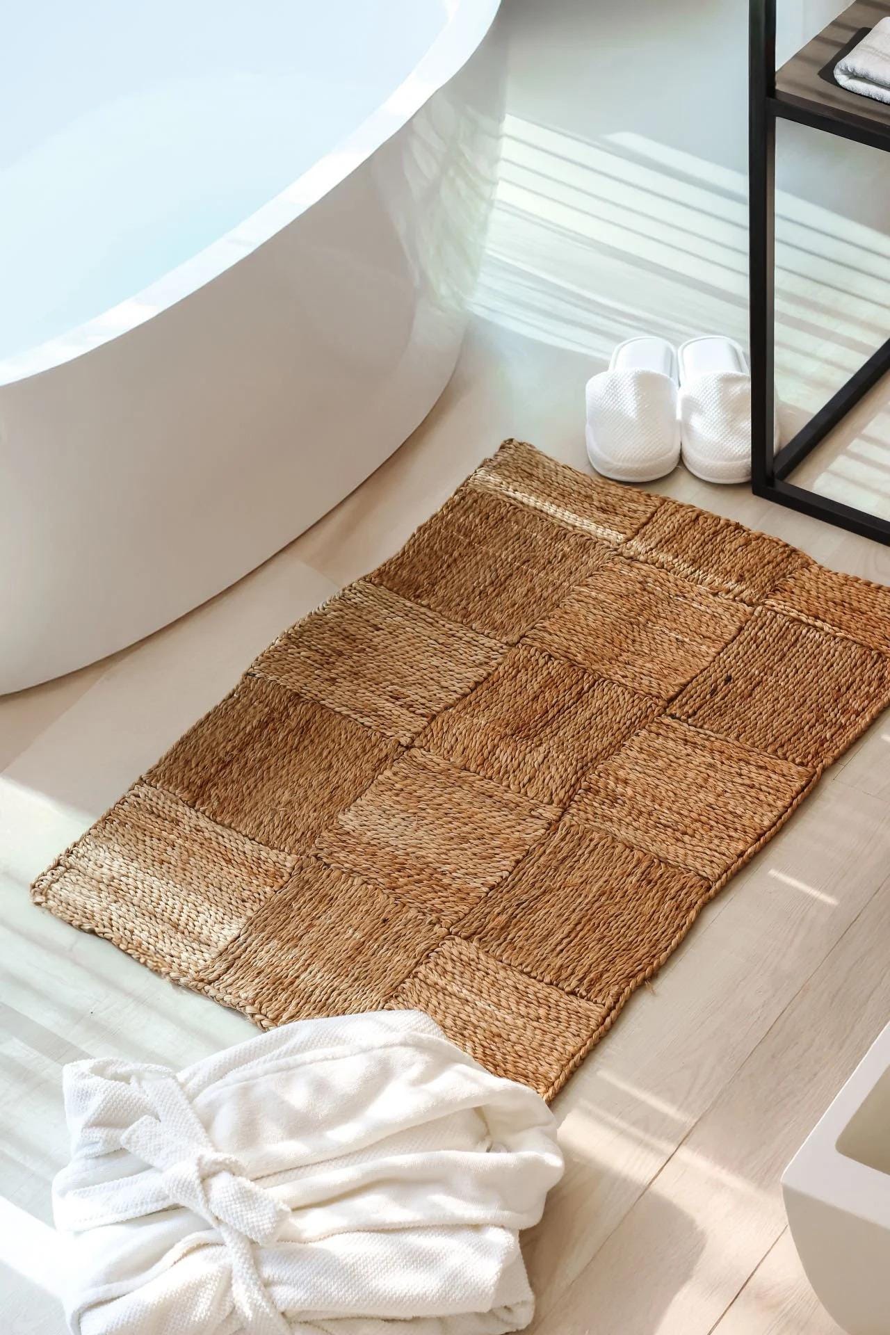 Boho Jute Bath Mat