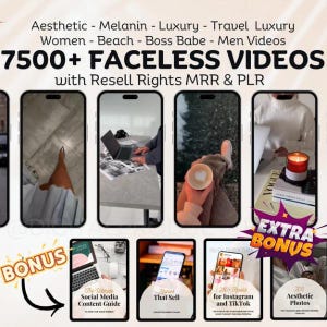 7500+ Faceless Reels Bundle Videos Faceless Reels Faceless Marketing Faceless Video Aesthetic ReelsDigital Marketing Reels MRR PLR DFY Reels