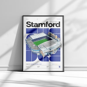 Stamford Bridge Poster | Stamford Bridge Stadion Poster | Schnürsenkel Stadion Poster | Poster zu verkaufen | Stadion Poster | League of Legends Poster