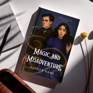 Okładka ebooka YA Fantasy - Edytowalny szablon Canva, Natychmiastowe pobieranie, Okładka książki KDP, Okładka ebooka do samodzielnego publikowania, Romantyczna fantastyka