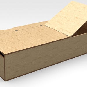 Alpha FlexBed – Basic Plans – Single Bed Space-Saving Sleeping & Lounging Solution