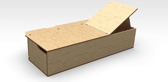 Alpha FlexBed – Basic Plans – Single Bed Space-Saving Sleeping & Lounging Solution