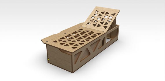 Alpha FlexBed V2 – CNC FILE – Single Bed Space-Saving Sleeping & Lounging Solution