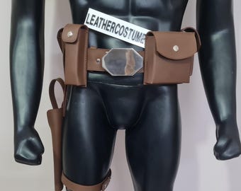Luke Skywalker DL-44 Holster Rig | Genuine Leather Bespin Cosplay
