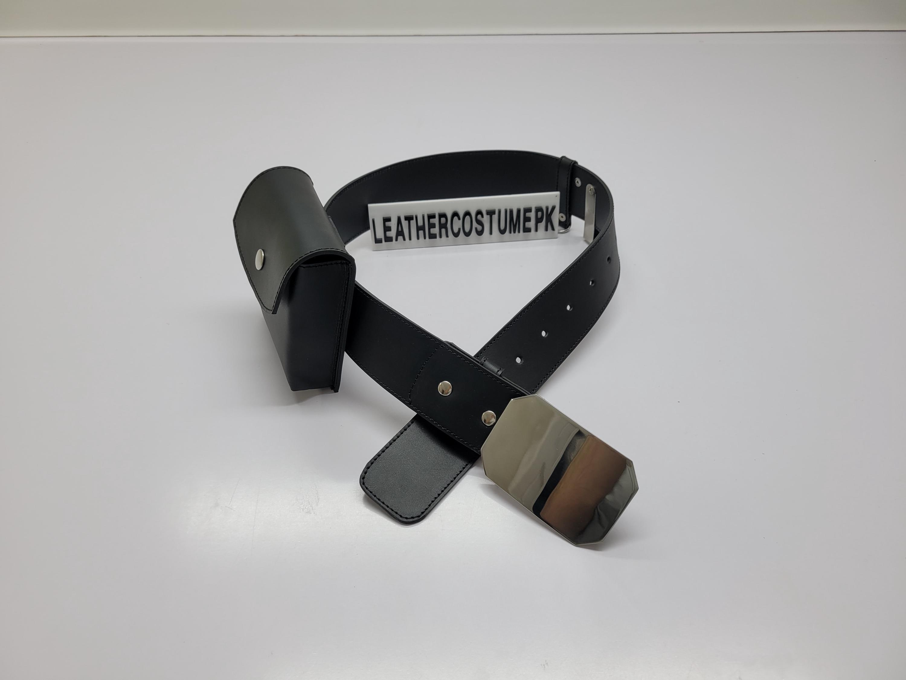 ROTJ Luke Skywalker Leather Jedi Belt Set: Star Wars Cosplay Costume