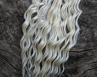 Ricci sintetici biondi spazzolabili, extension per capelli ondulati, riccioli Anna