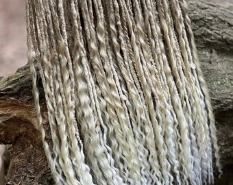 Boho Blonde Synthetische Dreadlocks: Lockige Lockere Enden