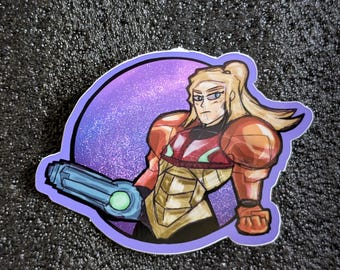 METROID GAME STICKER // Weather Proof // Vinyl 3" // Colorful, Metroid, Samus
