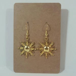 Pendientes Sol Dorado