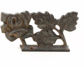 Vintage Cast Iron Floral Decorative Piece
