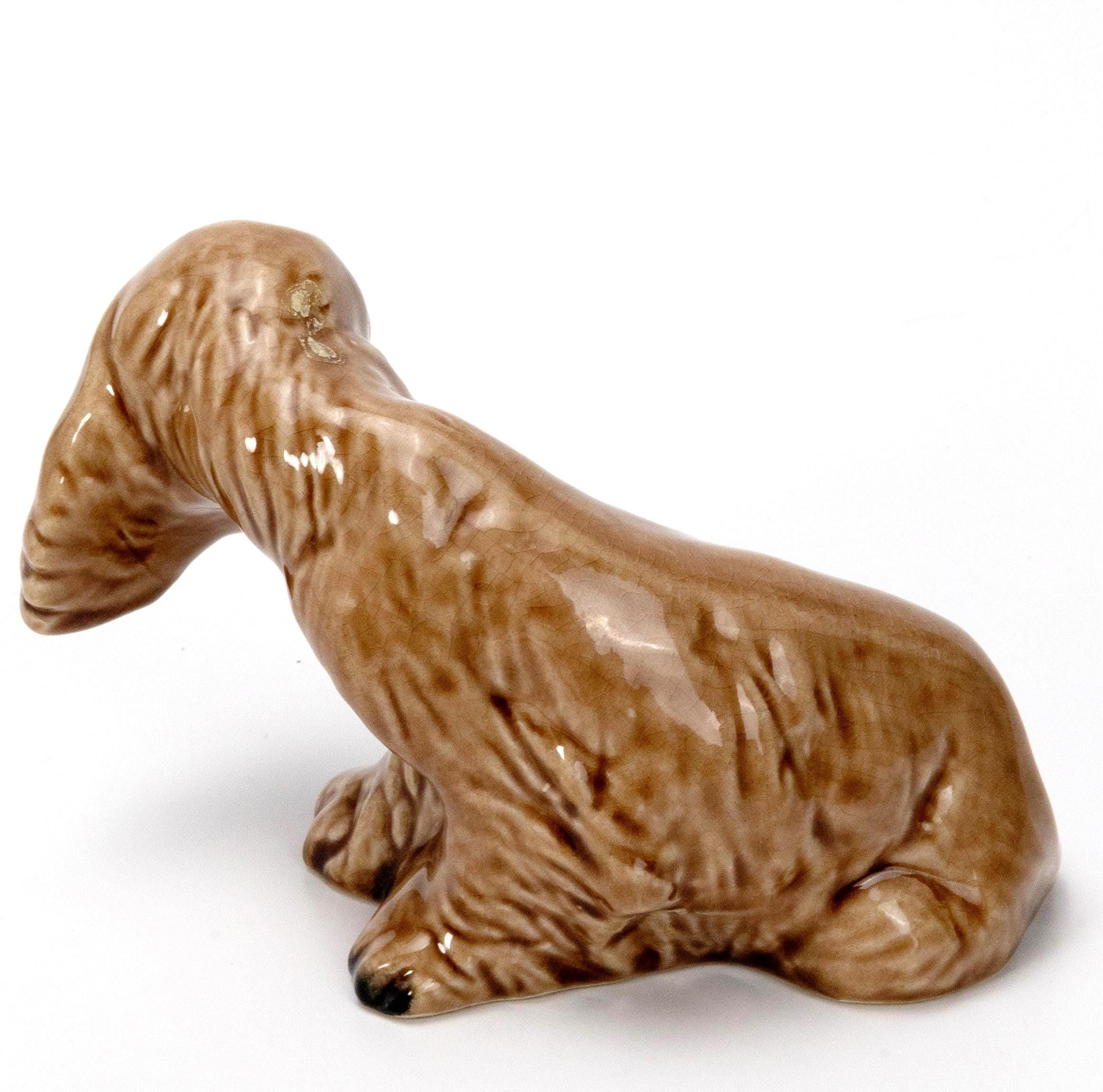 コッカースパニエルの犬の置物 ブラウン 陶器 ヴィンテージ - Etsy 日本