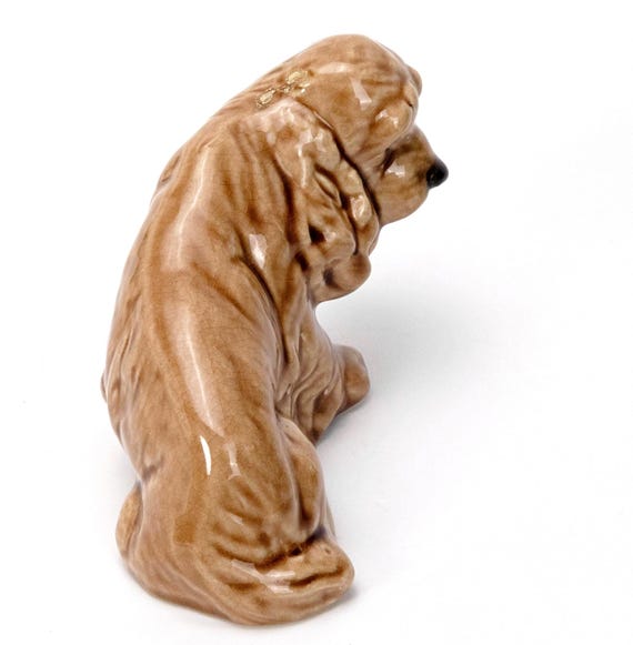 コッカースパニエルの犬の置物 ブラウン 陶器 ヴィンテージ - Etsy 日本