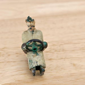 Vintage Car Driver Plastic Toy Figurine, Parts Or Repair