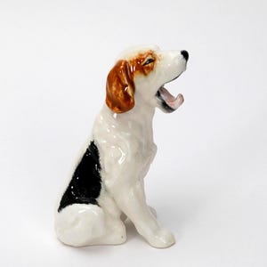 Vintage Beagle Dog Figurine Hand-Painted Ceramic Made in Japan