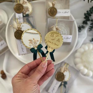 Specchio a mano floreale personalizzato – Regalo per matrimoni ed eventi