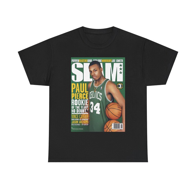 Paul Pierce Shirt, Boston Celtics NBA SLAM Cover T-Shirt, Unisex Sport-T-Shirt, Vintage Retro Basketball Streetwear, Geschenk für Männer, Papa, Jungs Bild 2