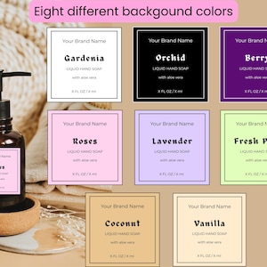 Editable Liquid Soap label Canva template|Printable Soap Bottle Labels | Custom Hand Soap Tag |