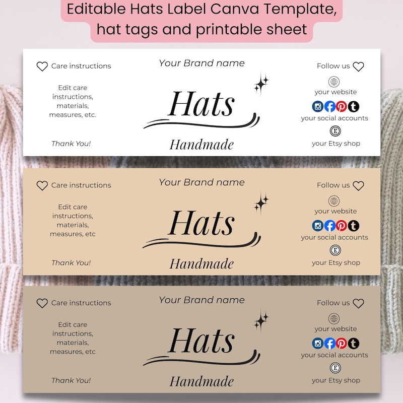Custom Hat Package - Etsy