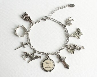 Winter is Coming Charm Bracelet (GOT) Stainless Steel Chain