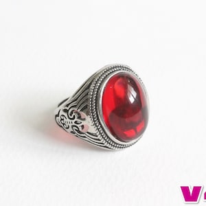 Hook&#39;s Red Stone Ring (Oval) v3 and v4