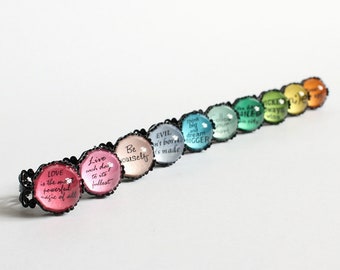 Anillo con frases inspiradoras