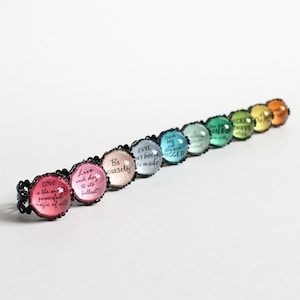Inspirational quotes ring