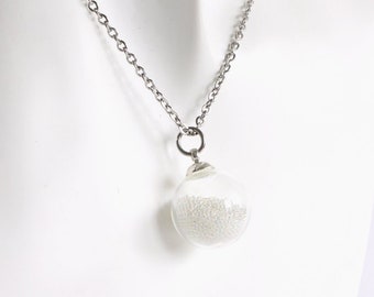 Collier Petite bulle dans une petite sphère