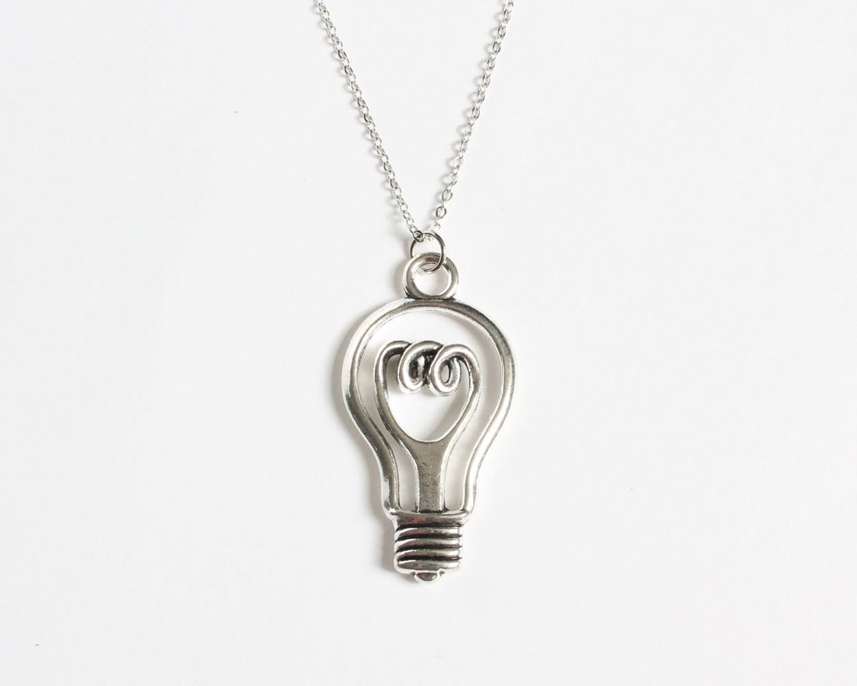 Light Bulb Necklace Etsy