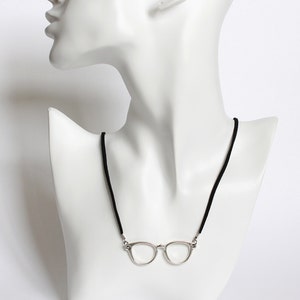 Silver Glasses Necklace image 4